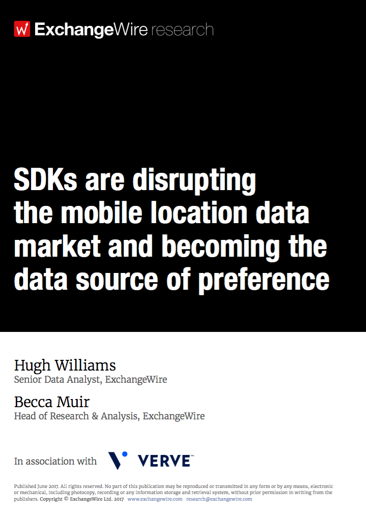 SDKs are Disrupting the Mobile Location Data Market & Becoming the Data Source of Preference; in Association with Verve