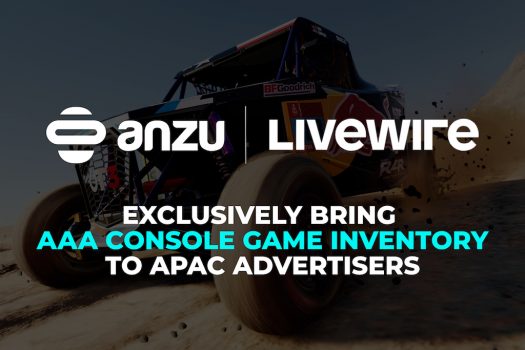 Livewire Brings AAA Console Game Inventory to APAC Advertisers in Exclusive Partnership with Anzu